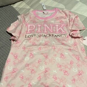 LoveShackFancy Pink Floral Tee(NWT)🎀